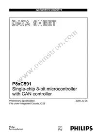 P87C591VFA/00 Datasheet Cover