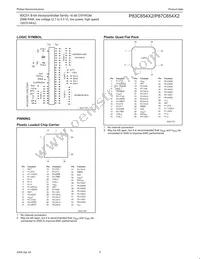 P87C654X2FA Datasheet Page 5