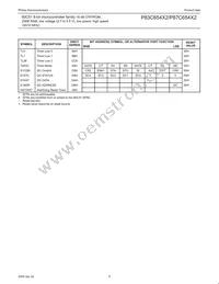 P87C654X2FA Datasheet Page 9