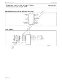 P87LPC761BN Datasheet Page 5