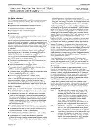 P87LPC761BN Datasheet Page 15