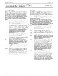 P87LPC761BN Datasheet Page 17