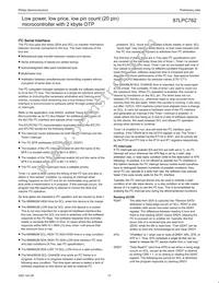 P87LPC762FN Datasheet Page 15