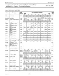 P87LPC768FN Datasheet Page 9