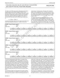 P87LPC768FN Datasheet Page 19