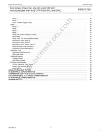 P87LPC769HD Datasheet Page 3