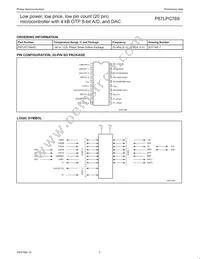 P87LPC769HD Datasheet Page 5