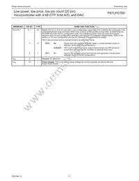 P87LPC769HD Datasheet Page 9