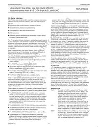 P87LPC769HD Datasheet Page 20