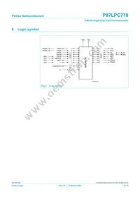 P87LPC778FDH Datasheet Page 7