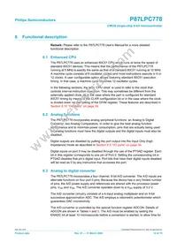 P87LPC778FDH Datasheet Page 12