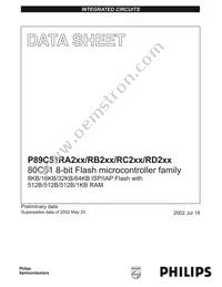 P89C51RC2BN/01 Datasheet Cover