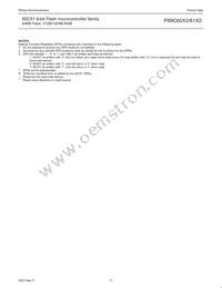 P89C61X2BBD/00 Datasheet Page 11