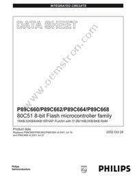 P89C668HFA/00 Datasheet Cover