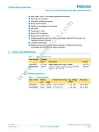 P89C669FA-S Datasheet Page 3