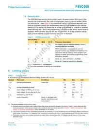 P89C669FA-S Datasheet Page 17