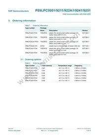 P89LPC9251FDH Datasheet Page 3