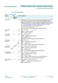 P89LPC9251FDH Datasheet Page 9