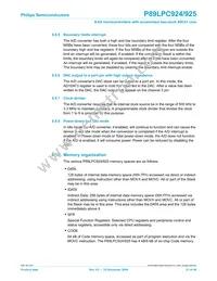 P89LPC925FDHY Datasheet Page 21