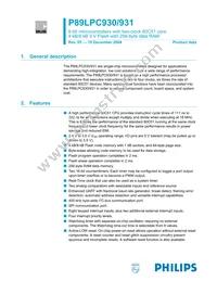 P89LPC9311FDH Datasheet Cover