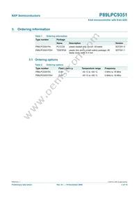 P89LPC9351FDH Datasheet Page 3