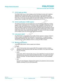 P89LPC9381FDH Datasheet Page 19