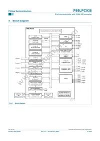 P89LPC938FHN Datasheet Page 4