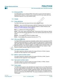 P89LPC938FHN Datasheet Page 19