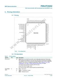 P89LPC9402FBD Datasheet Page 7