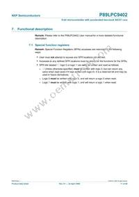 P89LPC9402FBD Datasheet Page 11
