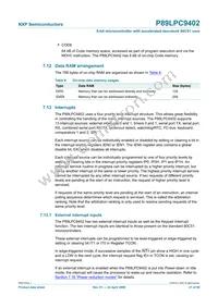 P89LPC9402FBD Datasheet Page 21