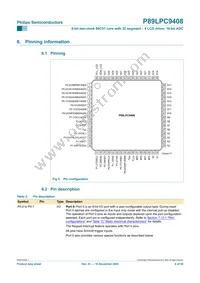 P89LPC9408FBD Datasheet Page 6