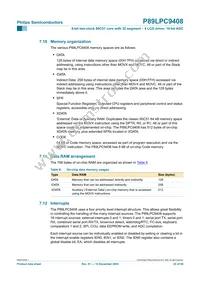 P89LPC9408FBD Datasheet Page 22