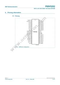 P89V52X2FBD Datasheet Page 3