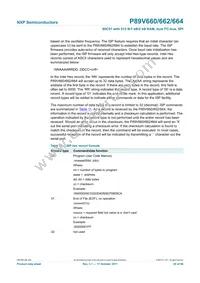 P89V664FBC Datasheet Page 20