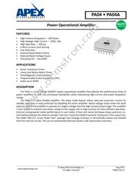 PA04A Datasheet Cover