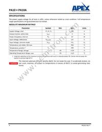 PA10A Datasheet Page 4