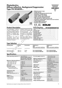 PA18CAB20PASA Datasheet Cover