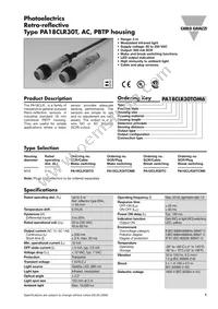 PA18CLR30TO Datasheet Cover
