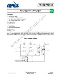 PA194GN Datasheet Cover