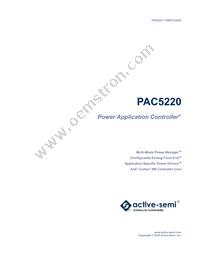PAC5220QS Cover