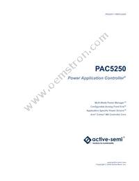 PAC5250QF Datasheet Cover