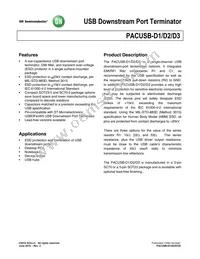PACUSB-D2YB5R Datasheet Cover