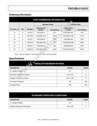 PACUSB-U3Y6R Datasheet Page 3