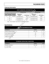 PACUSBVB-D1Y6R Datasheet Page 3