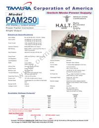 PAM250-8 Datasheet Cover