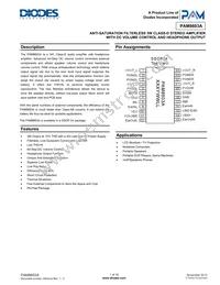 PAM8603ANHR Datasheet Cover