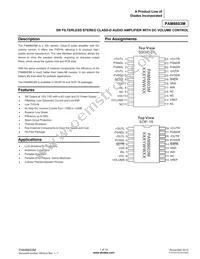 PAM8603MDER Datasheet Cover