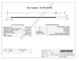 PANH 104450 Datasheet Cover