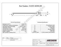 PANW103395-395 Datasheet Cover